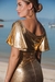 Vestido Lamê Dourado - comprar online