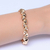 Pulseira Semijoia Bracelete Lisa Dourado - comprar online