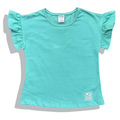 BLUSINHA INFANTIL MANGA DE BABADINHOS ALGODÃO COM ELASTANO - MODELO LÍVIA - Tuca Pituca Moda Infantil