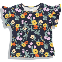 BLUSINHA INFANTIL MANGA DE BABADINHOS ALGODÃO COM ELASTANO - MODELO LÍVIA - Tuca Pituca Moda Infantil