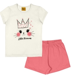 PIJAMA INFANTIL CURTO ESTAMPA LITTLE PRINCESS