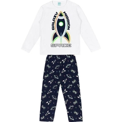 PIJAMA INFANTIL LONGO ESTAMPA FOGUETE