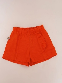 SHORT INFANTIL LINHO COM BABADO - Tuca Pituca Moda Infantil