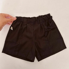 SHORT INFANTIL LINHO COM LAÇO LATERAL