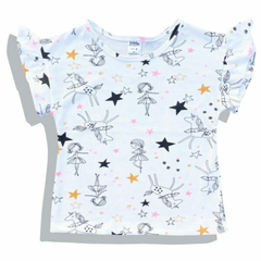 BLUSINHA INFANTIL MANGA DE BABADINHOS ALGODÃO COM ELASTANO - MODELO LÍVIA - Tuca Pituca Moda Infantil