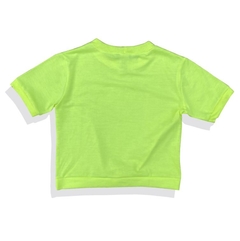 BLUSA INFANTIL CROPPED COM TORÇÃO LISA na internet