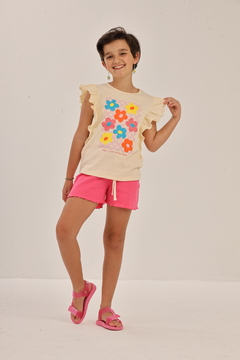 SHORT INFANTIL CANELADO - Tuca Pituca Moda Infantil