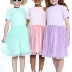 VESTIDO INFANTIL SAIA TUTU - COLEÇÃO CANDY COLORS0 - comprar online