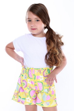 SHORT CLOCHARD INFANTIL SEM CINTO