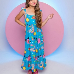 VESTIDO INFANTIL LONGO HELENA - Tuca Pituca Moda Infantil