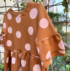 VESTIDO INFANTIL MANGA DUPLA BABADOS - comprar online