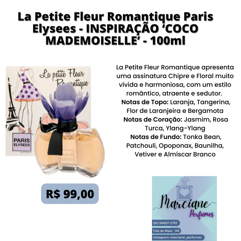 La Petite Fleur Secrète Paris Elysees perfume - a fragrância