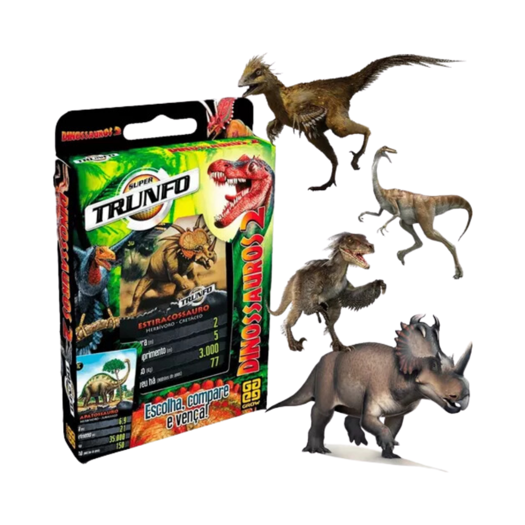 Jogo Super Trunfo - Dinossauros - Grow - superlegalbrinquedos
