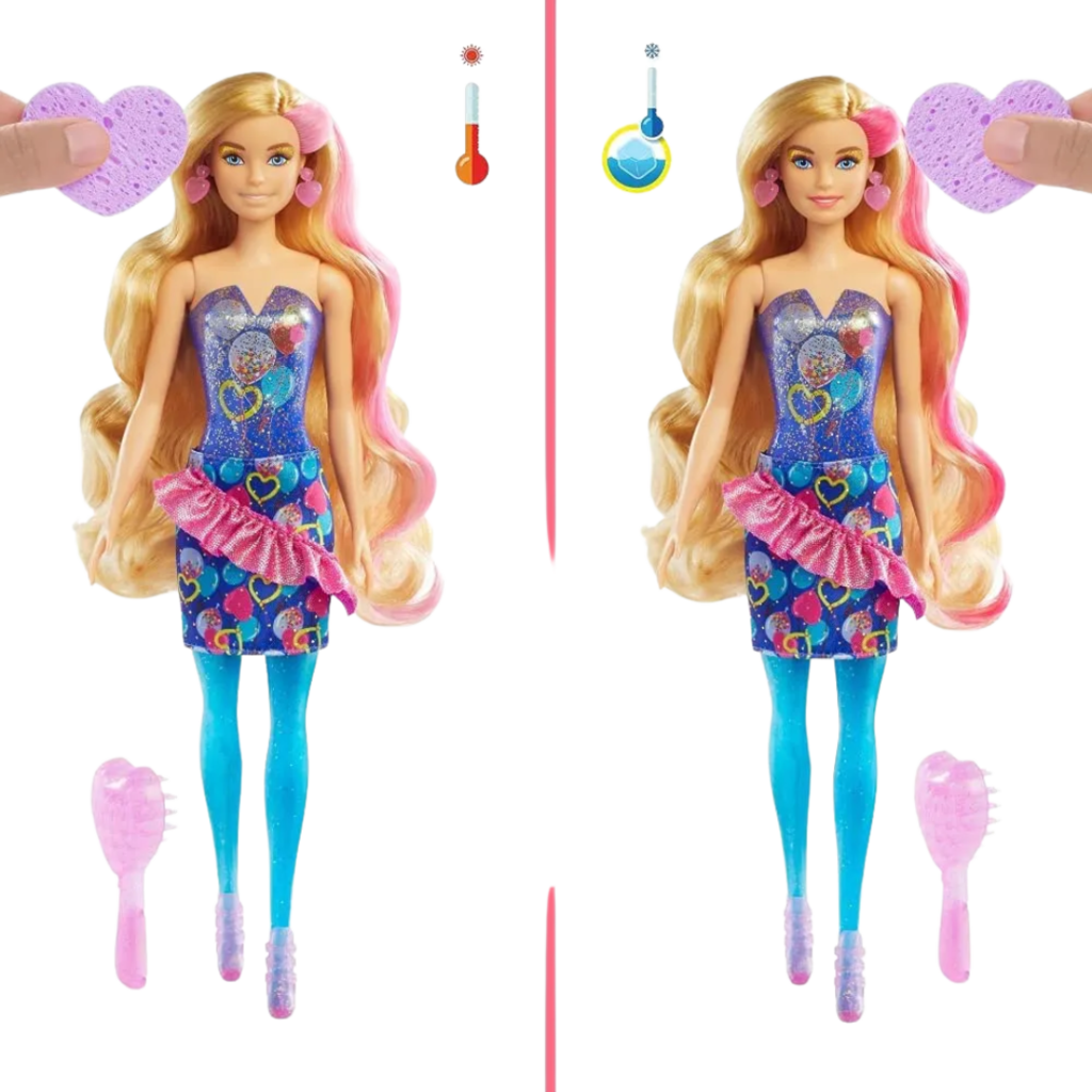 Boneca Barbie Vestido Glitter Morena T7580 - Original Mattel