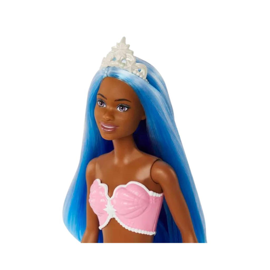 Barbie Sereia Morena com Cauda Azul - Mattel 