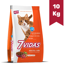 SIETE VIDAS GATO ADULTO [CARNE Y POLLO] x 10Kg