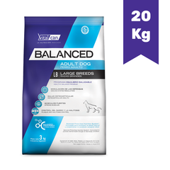 VITALCAN BALANCED PERRO ADULTO RAZA GRANDE x 20Kg