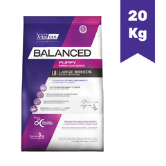 VITALCAN BALANCED PERRO CACHORRO RAZA GRANDE x 20Kg