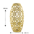 Vaso decorativo dourado 44 cm - loja online