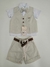 Conjunto Camisa com Bermuda e Colete