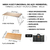 Mesa Campingmoon Aço com placa de Bambu [TP-230A + T-2301] - comprar online