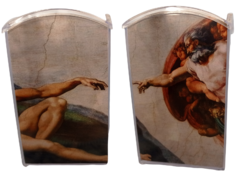 @1 "A criação de Adão" - Arte de Michelangelo - Caixa Magic Porta Treco - comprar online