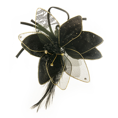 Broche Cód.5503801040-630-Preto 12cm 10gr