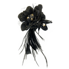 Broche Cód.5504101089-495-Preto 12cm 15gr