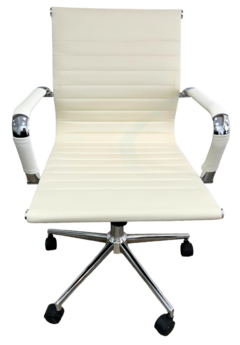 Silla Ejecutiva aluminum respaldo bajo Blanco - comprar online