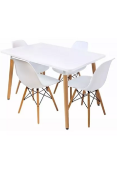 Combo Promo - Mesa Eames 120cm. + 4 Sillas eames