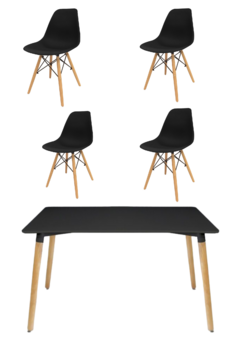 Combo Promo - Mesa Eames 140cm. + 4 Sillas eames