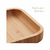 BANDEJA DE BAMBU HIRE 28x11x1,5cm - comprar online