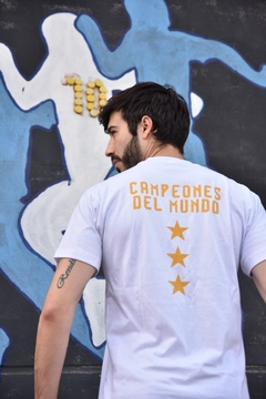 Remera Argentina Campeones del Mundo - tienda online