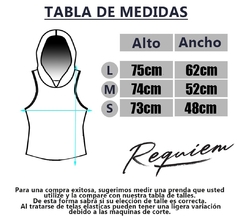 Medidas Musculosa con capucha