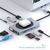 Hub Adaptador 3.0 USB-C 9 em 1 Carregamento Wireless