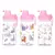 Botella transparente cute animals