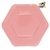 Plato polipapel hexagonal x6 de 17 cm