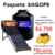 KIT DE TINACO TRICAPA NEGRO DE 1,100 LTS + CALENTADOR SOLAR+ BOMBA DE AGUA DE 1/2 DE REGALO