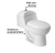 Baño Sanitario one piece blanco con acesorios foset WC - comprar en línea