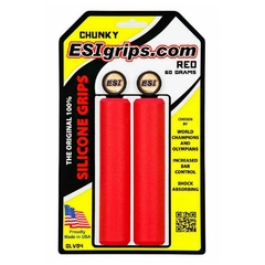 Manopla ESI Grips Chunky (BIKE) RED