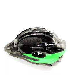 CAPACETE ABSOLUTE NERO PTO/VERDE, G - BEBIKE