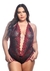 BODY RENDA BICOLOR PLUS SIZE