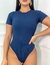 BODY RIBANNA MANGUINHA AZUL MARINHO - comprar online