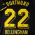 Camisa Borussia Dortmund II 22/23[Bellingham] Versão Torcedor Puma Masculina - Preto - loja online