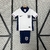 kit infantil inglaterra camisa e calção 2024 cor branco com detalhes azul, kit infantil seleção belligham