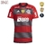 Camisa Flamengo I 23/24[Gabi] Com Patrocínio+Patchs - Vermelho e preto - comprar online