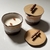 Pote de cerâmica com vela aromática natural - comprar online