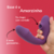 Amorzinho - Vibrador de Ponto G e Sucção 10 Vibrações Recarregável Cod: BX1029