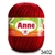 Linha Anne 500M Para Crochê Círculo Cor Vermelho Círculo 3402