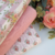 Tecido Tricoline Estampado Floral Aroma Listrado Rosê 50CM X 150CM - loja online